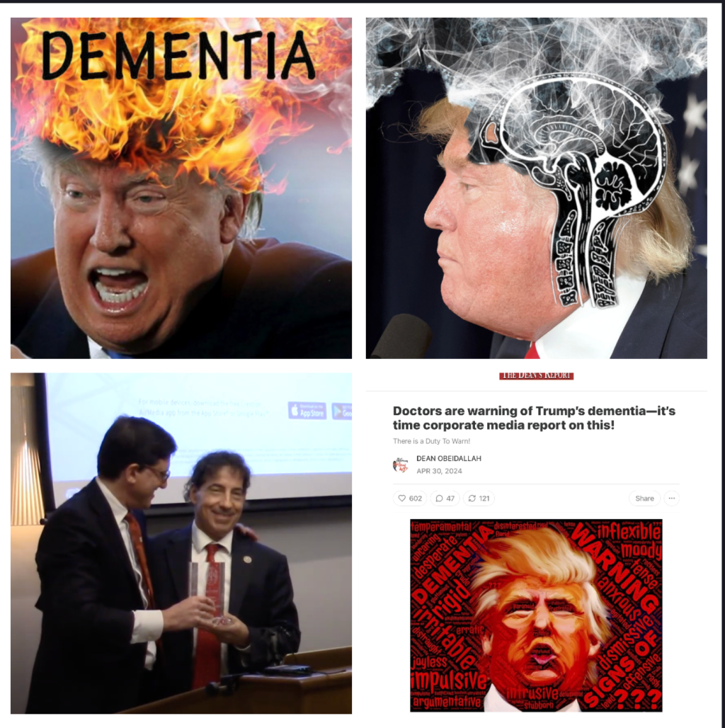 It isn’t enough for people like Duty to Warn’s Dr. John Gartner to explain Trump’s dementia to a progressive audience. He needs to meet with President Biden and his campaign advisors to help them hone their strategy and educate the public about Trump’s dementia. By Hal Brown, MSW